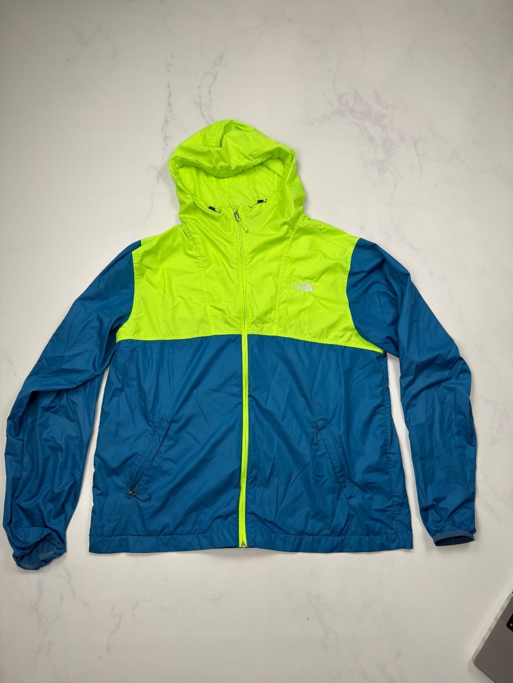 The North Face Windbreaker Jacket Colorblock Hooded - Mens L